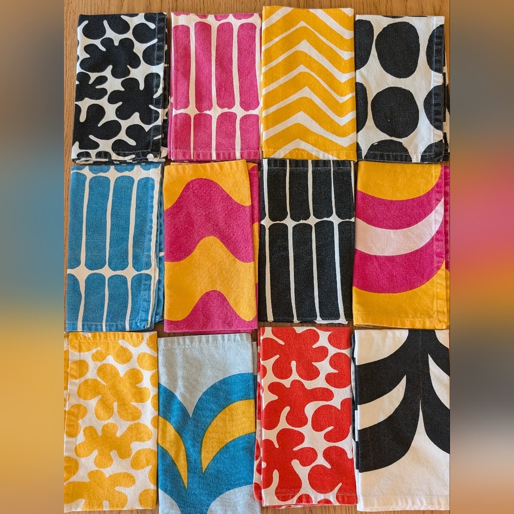 Set of 12 Marimekko x Target napkins